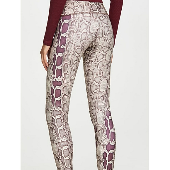 ONZIE S/M High Rise Snakeskin Print Leggings - Picture 2 of 4